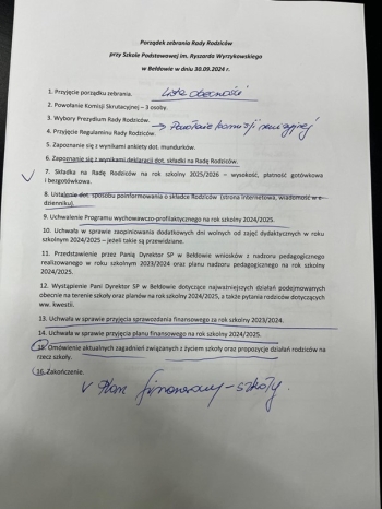 Dokumentacja pierwszego zebrania