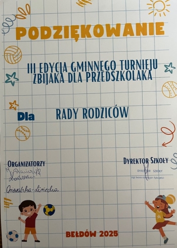 Turniej Zbijaka dla Przedszkolaka