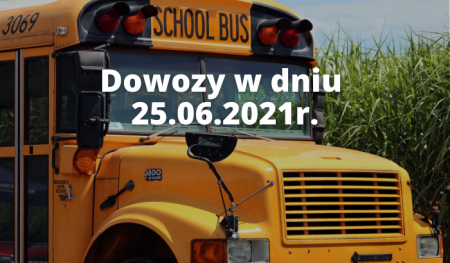 Rozkład jazdy autobusów szkolnych w dniu 25 czerwca