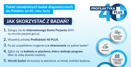 Informacja dla nauczycieli i rodziców uczniów o pakiecie badań profilaktycznych...