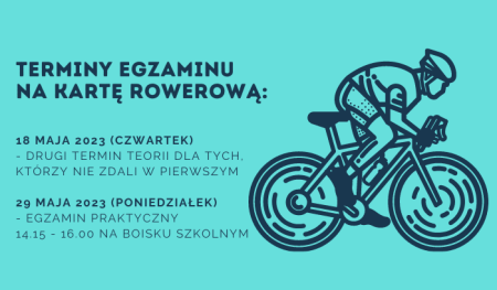 Terminy egzaminu na kartę rowerową