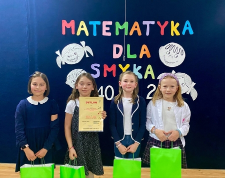 II miejsce w Gminnym Konkursie Matematyka dla Smyka