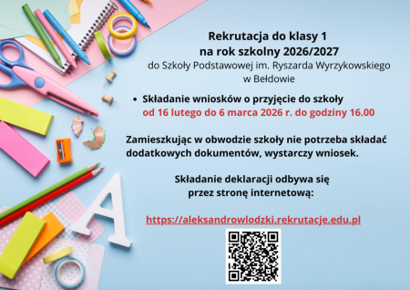 Rekrutacja do klasy 1