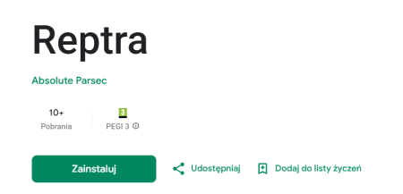 Reptra - aplikacja naszego ucznia, Pawła Szyburskiego